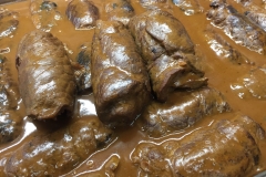 Rinderrouladen, klassisch mit Soße